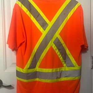 Men’s medium High-Vis Orange Safety Shirt